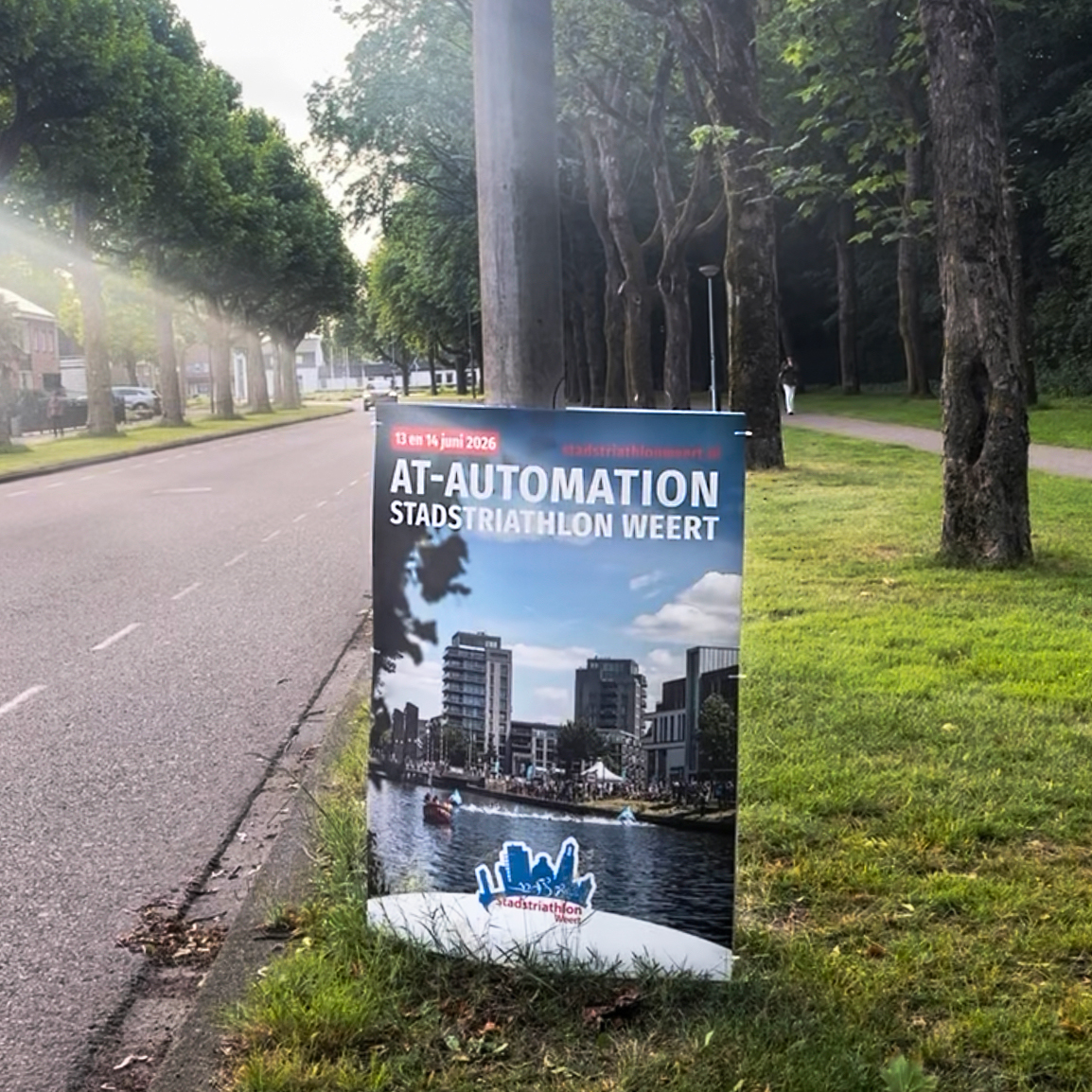 AT-Automation -Stadsmarathon Weert 2026 - reclamebord